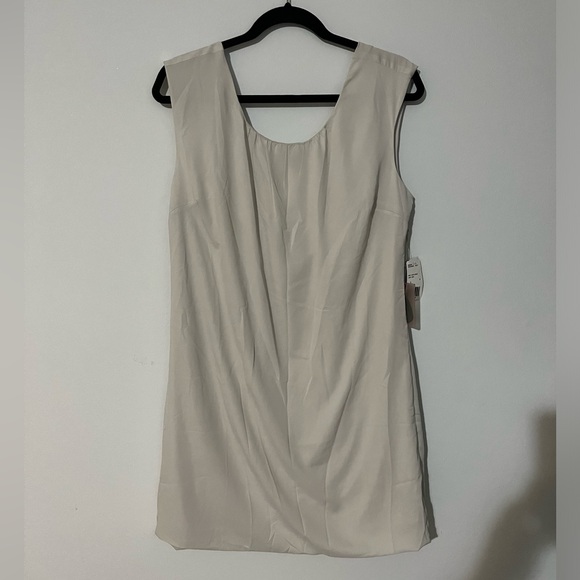 Forever 21 Dresses & Skirts - Love 21 Light Grey Short Length‎ Dress Beading Low Back Size Large